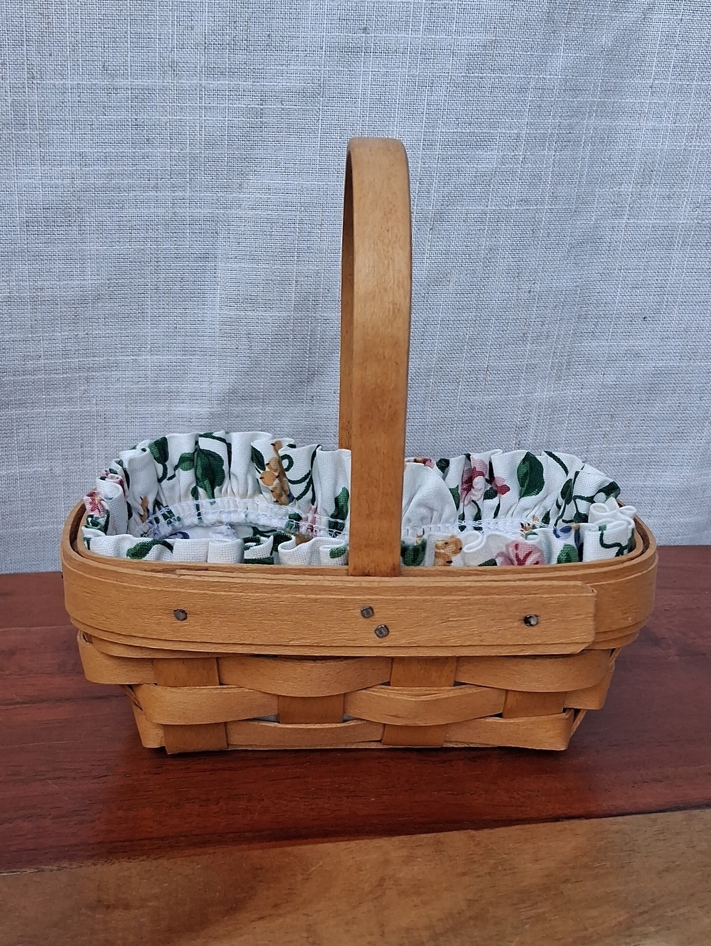 Longaberger Hand Woven Parsley Basket Vintage